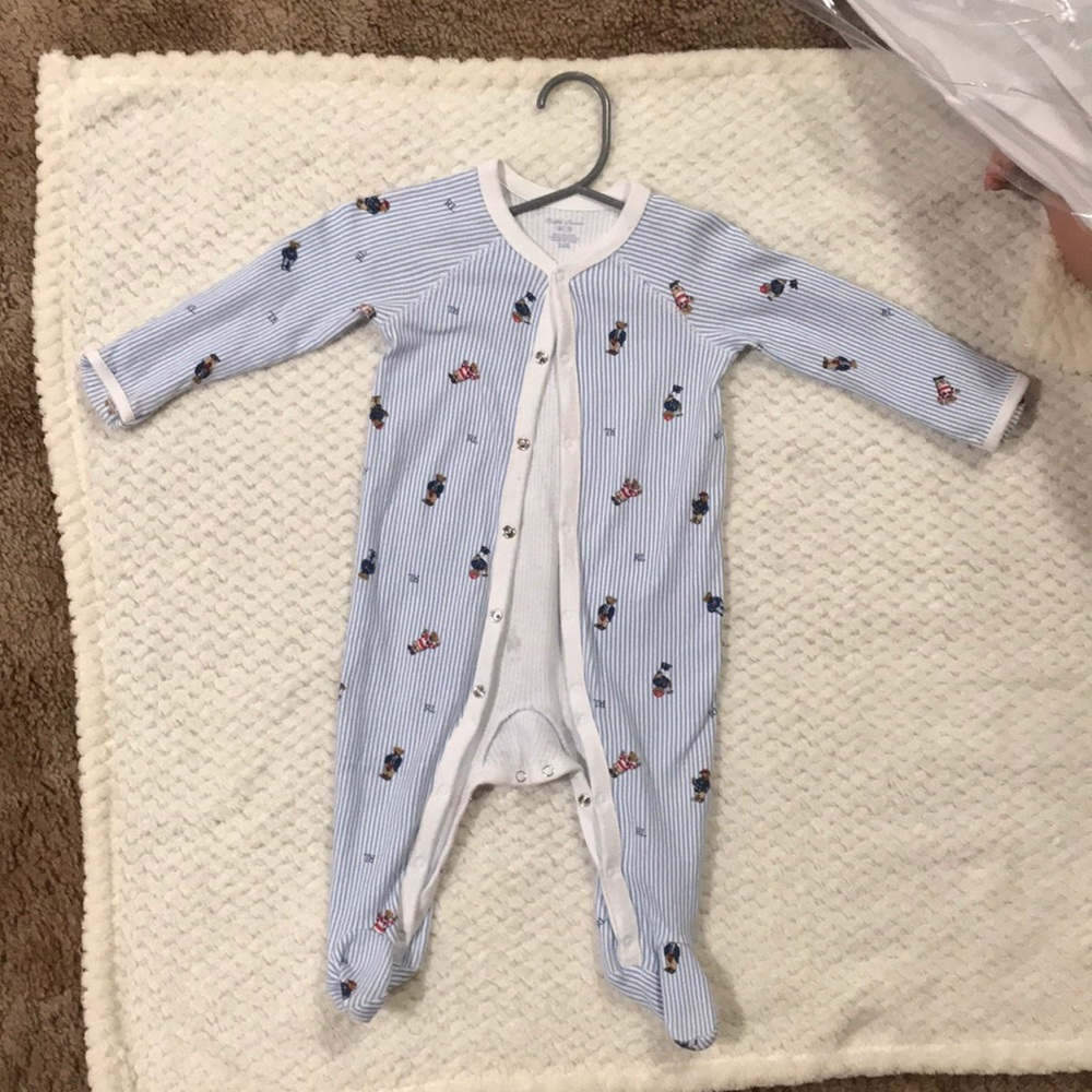 6 months baby boy Ralph Lauren sleeper